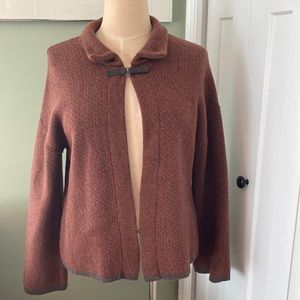 Chevron wool sweater made in Italy - Size Large